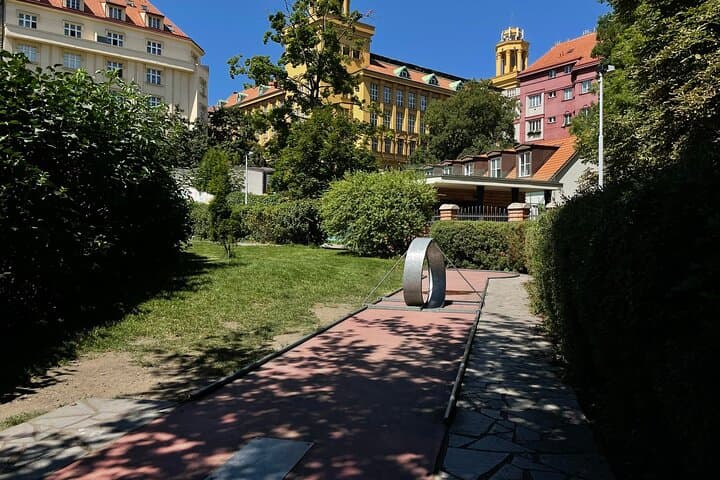 Minigolf Under Prague TV Tower: 18-Hole Urban Course in Žižkov photo 2