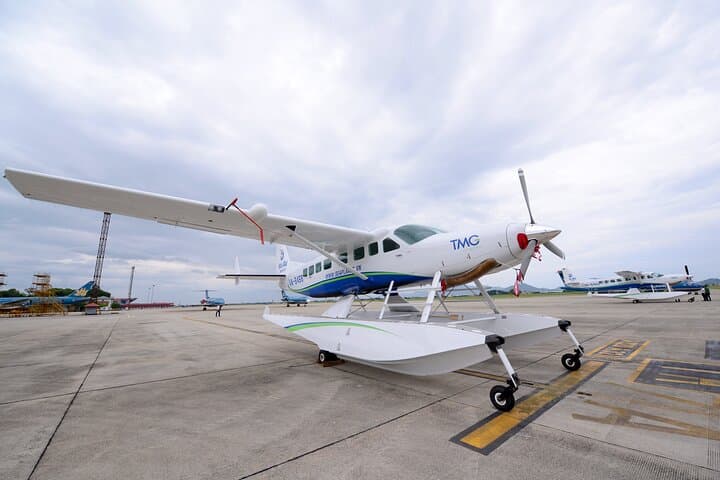 Hanoi to Halong by Seaplane: Scenic Transfer and Water Landing photo 1