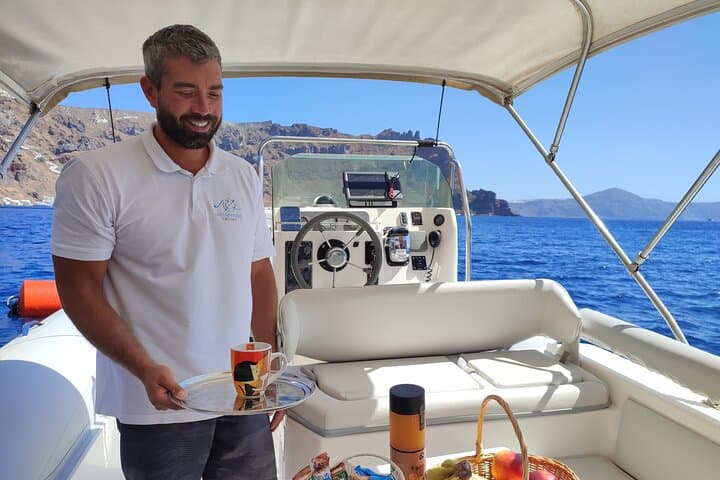 Private 3-Hour Santorini Boat Tour: Caldera Views, Secret Swims & Snorkeling photo 4