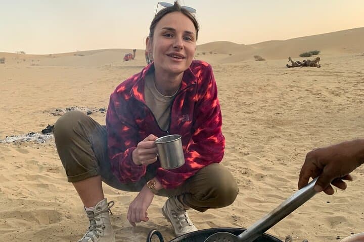Sunset Camel Safari and Dinner in Jaisalmer's Quiet Dunes photo 3