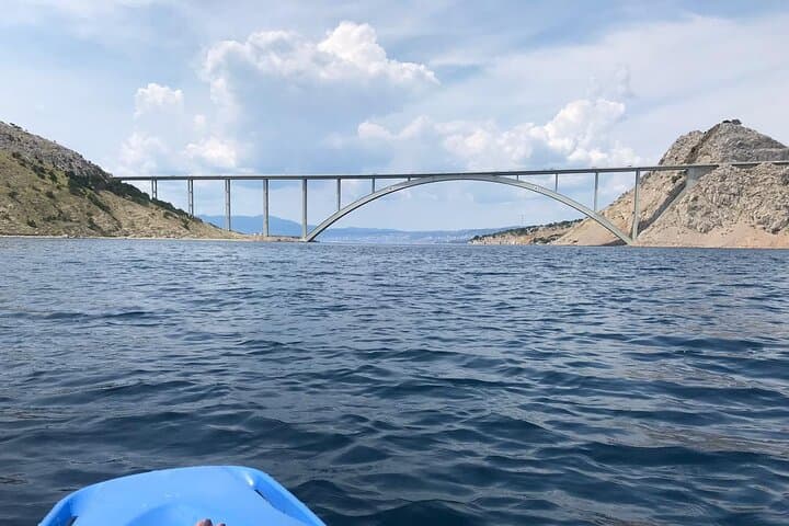 Half-Day Kayaking Under Krk Bridge: Voz Bay to St. Marko Islet