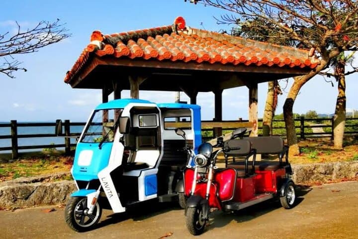 Electric 3-Seater Trike Rental on Ishigaki Island — 2-Hour Coastal EV Ride