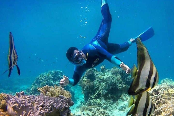 Blue Lagoon Snorkeling and Tegenungan Waterfall — East Bali Day Trip from Ubud photo 1
