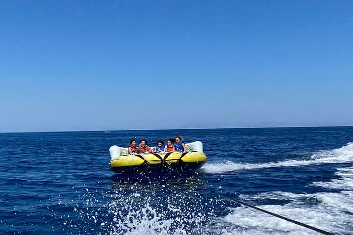 Crazy Sofa Ride at Traganou Beach: 15-Minute Towable Thrill in Rhodes
