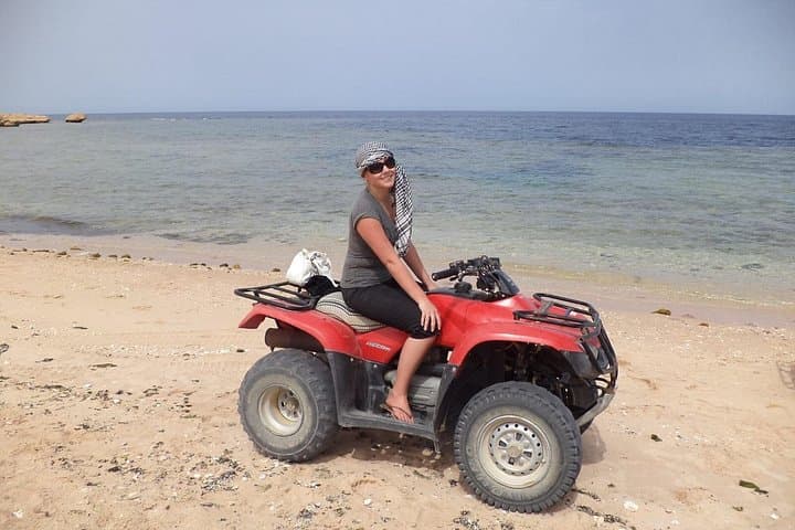 Makadi Bay 2-Hour Desert ATV Tour: Sandbanks, Cliffs & Secret Natural Beach photo 1
