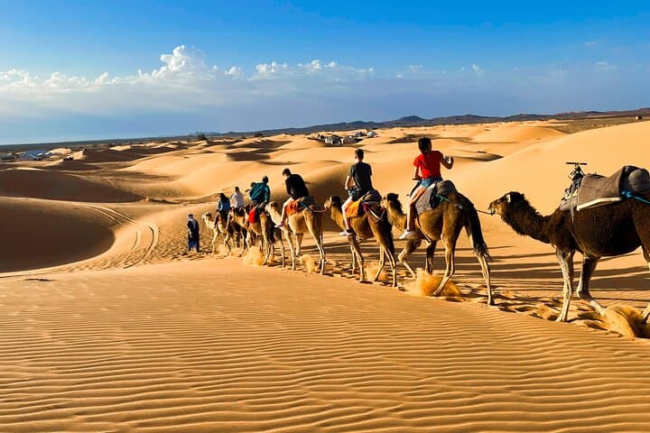 Fes to Marrakech: 3-Day Merzouga Desert Tour with Camels and Luxury Camp