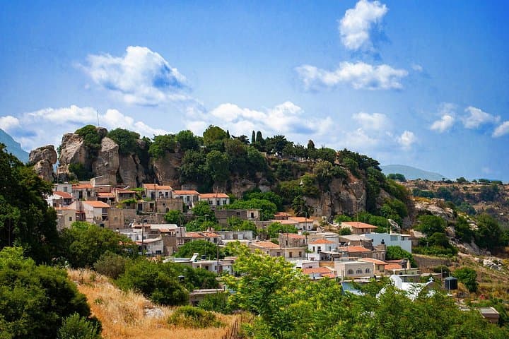Private Day Trip Through Central Crete: Village Picnic, Organic Wine Tasting & Matala Swim