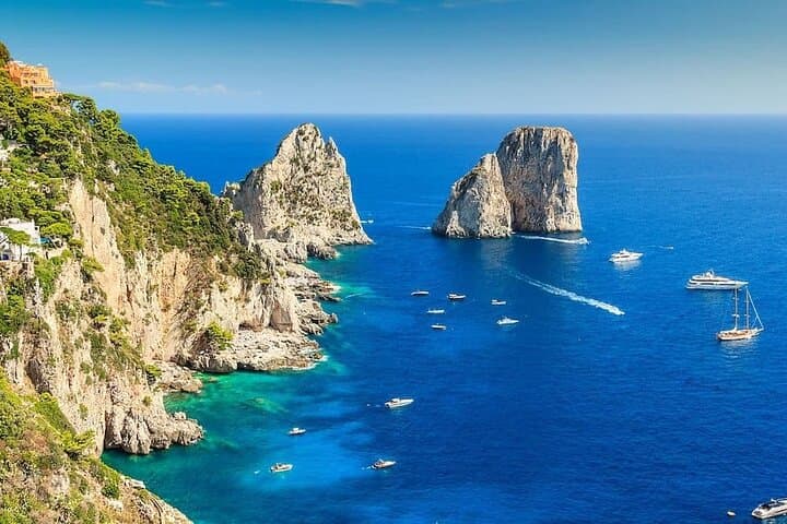 Day Trip to Capri by Boat from Naples — Caves, Faraglioni & Swim Stops