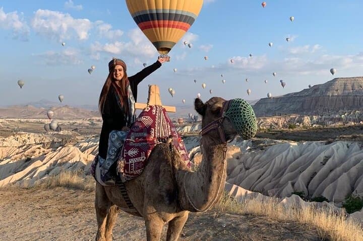 Sunrise Camel Ride in Cappadocia: Balloons, Valleys & Ancient Trails