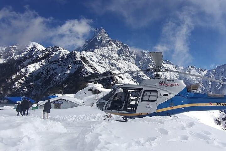 Annapurna in a Day: Helicopter Landing at ABC from Pokhara photo 2