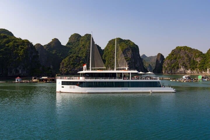 Luxury Day Cruise from Hanoi to Halong & Lan Ha Bay — VIP Full-Day Experience photo 2