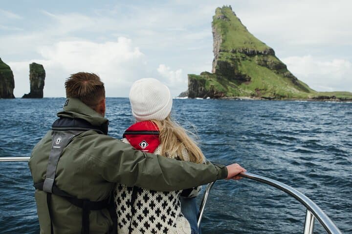 Drangarnir Sea Stacks & Múlafossur Boat Tour from Sørvágur photo 2