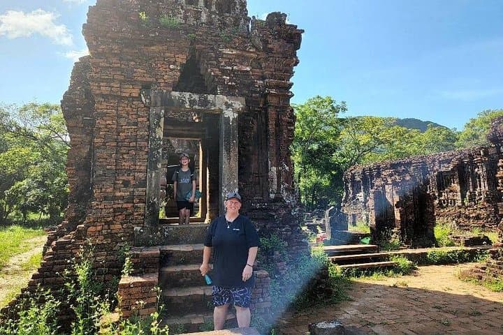 My Son Sunrise Tour: Marble Mountains & Dragon Bridge Day Trip from Da Nang