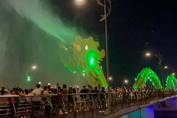 Da Nang By Night: Marble Mountain, Son Tra & Dragon Bridge Night Tour