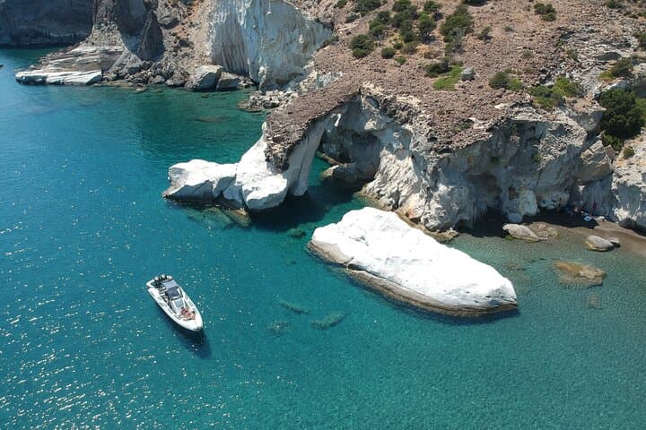 Kleftiko Rib Cruise from Adamas: Half-Day Small-Group Motorboat Adventure in Milos
