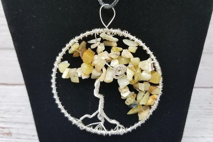 Make a Wire-Wrapped Tree of Life Necklace in Newark: Gemstone Jewelry Class photo 1