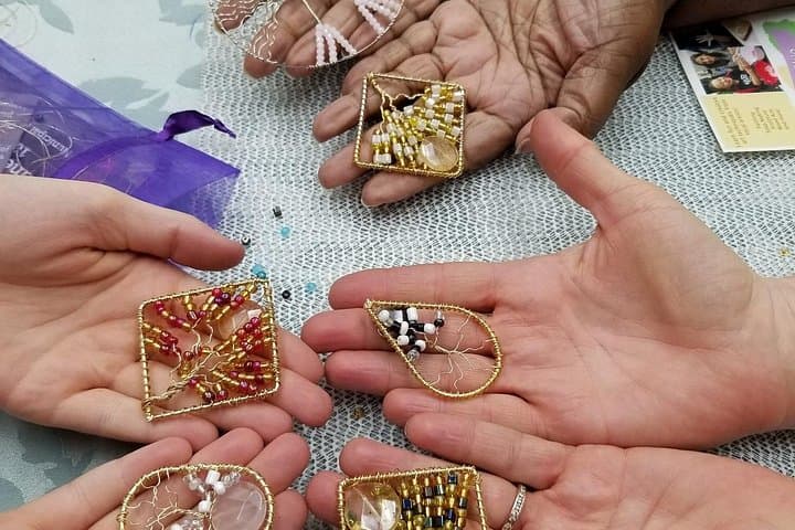 Make a Wire-Wrapped Tree of Life Necklace in Newark: Gemstone Jewelry Class photo 2