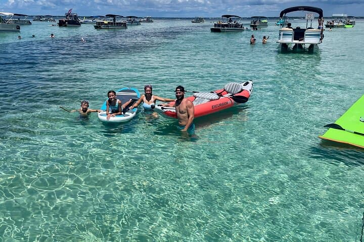 Cruise Crab Island: Private Double-Deck Pontoon Charter with Slides in Destin photo 5