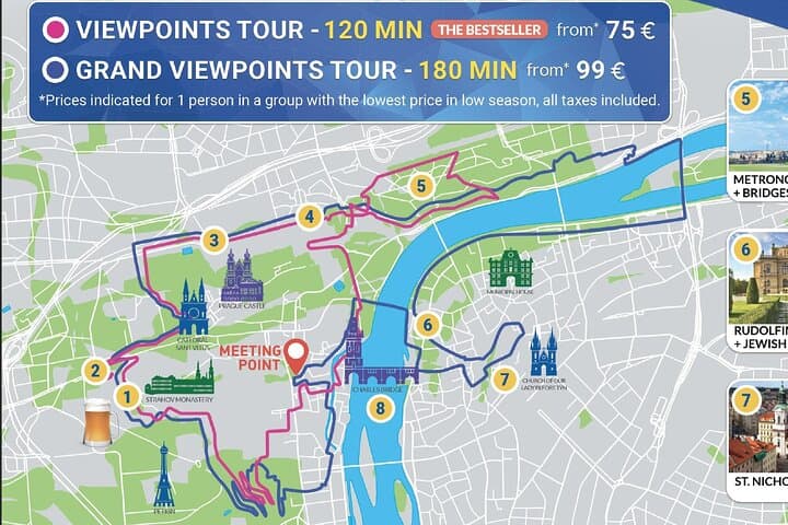 Prague E-Bike & E-Scooter Viewpoint Tour: Castle Hills to Charles Bridge photo 4