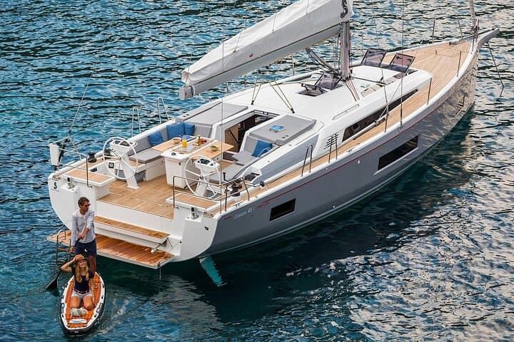 Private Santorini Caldera Sailing Cruise on Beneteau Oceanis 46.1