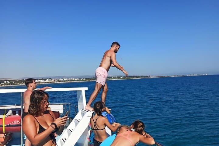 Paphos Glass-Bottom Cruise: 90-Minute Coastal Reef & Swim Experience