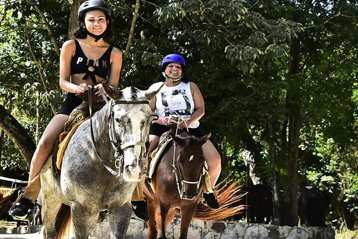Half-Day Cancun Adventure: Horseback Riding, ATV Trails, Zipline & Cenote Swim