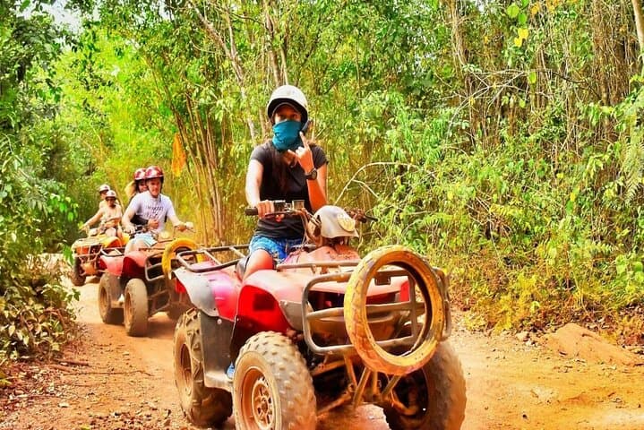 Half-Day Cancun Adventure: Horseback Riding, ATV Trails, Zipline & Cenote Swim photo 6