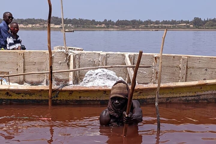 Pink Lake Private Tour from Dakar — Lac Rose Boat Ride, Salt Harvest & Dune ATV photo 3
