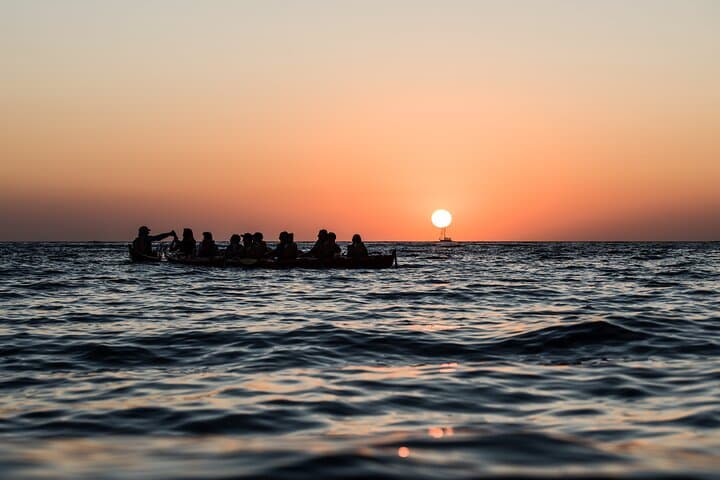 Santorini Sunset Sea Kayak and Dinner — Explore Red, White & Black Beaches photo 6