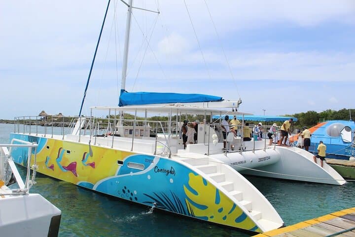 Sail to Isla Mujeres: Catamaran Day Trip with Open Bar from Cancun photo 2