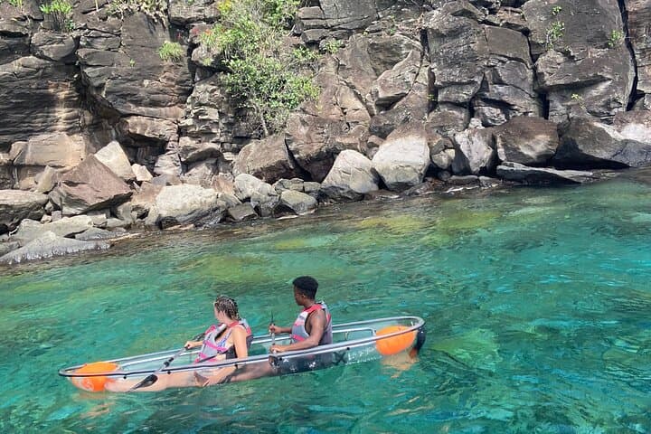 Crystal Kayaking in St. Vincent: See-Through Kayaks to Fort Duvernette and Snorkel Beaches photo 2