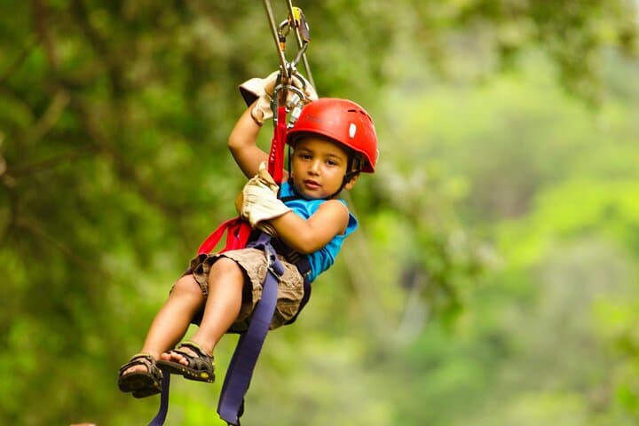 Costa Rica Combo Zipline, Water Slide & Hanging Bridges Day Tour from Liberia