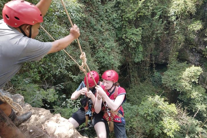Jomblang Cave & Pindul Cave Adventure from Yogyakarta — Rappel Into Paradise Light and Body-Rafting photo 4