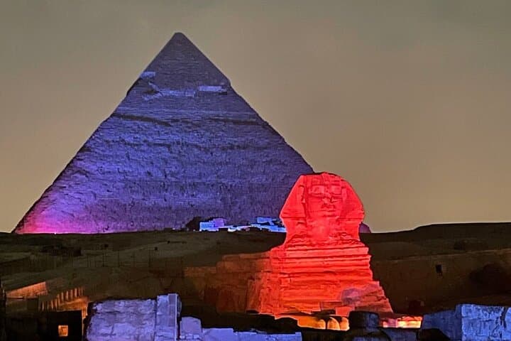 Sunset Camel Ride at the Pyramids with Dinner & Sound & Light Show photo 3