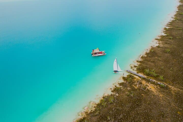 Private Catamaran Sailing Through Bacalar's Mangroves and Cenotes photo 3