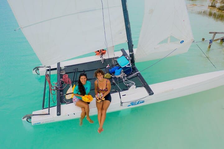 Private Catamaran Sailing Through Bacalar's Mangroves and Cenotes photo 5