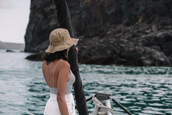 Half-Day Private Catamaran Cruise Around Santorini's Caldera photo 5