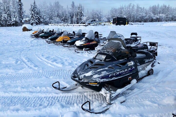 Guided Snowmobile Tour Near Fairbanks: Short Ride Under the Aurora photo 4