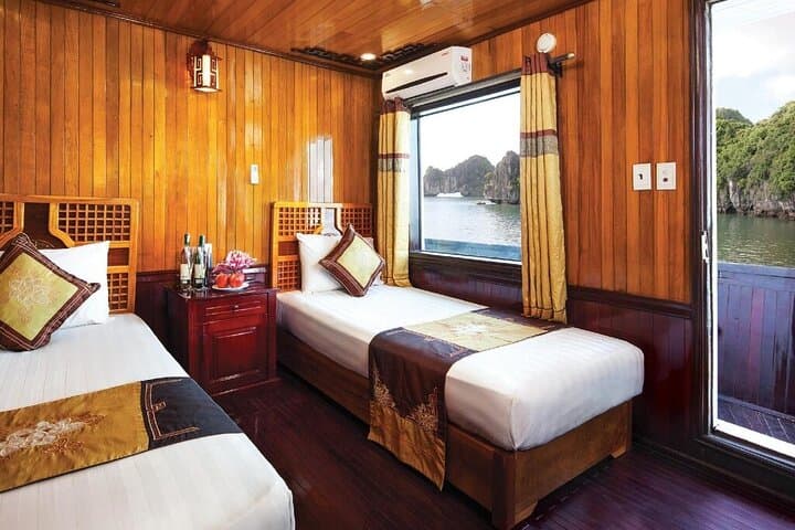 Halong Seasun 2-Day Overnight Cruise: Kayak, Cave & Pearl Farm Experience in Halong Bay photo 4