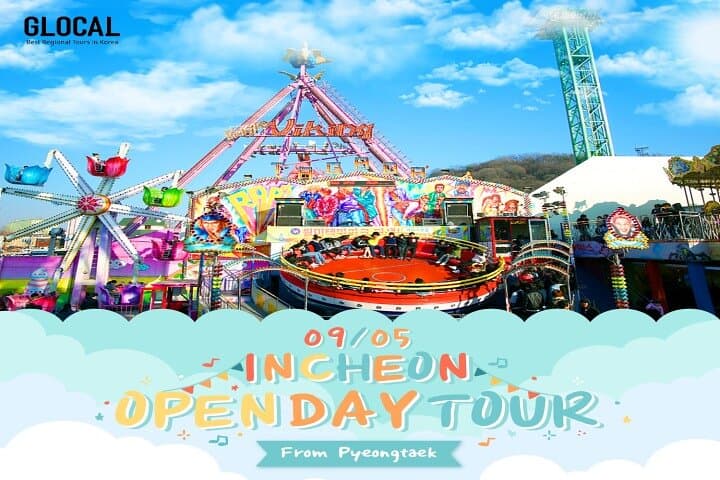 Incheon Open Day Tour — Chinatown, Songwol-dong Fairy Tale Village & Wolmido Rides