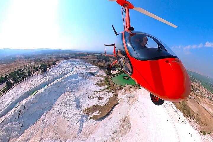 Gyrocopter Flight Over Pamukkale Travertines: 20-Min Sky Tour Above Thermal Pools photo 4