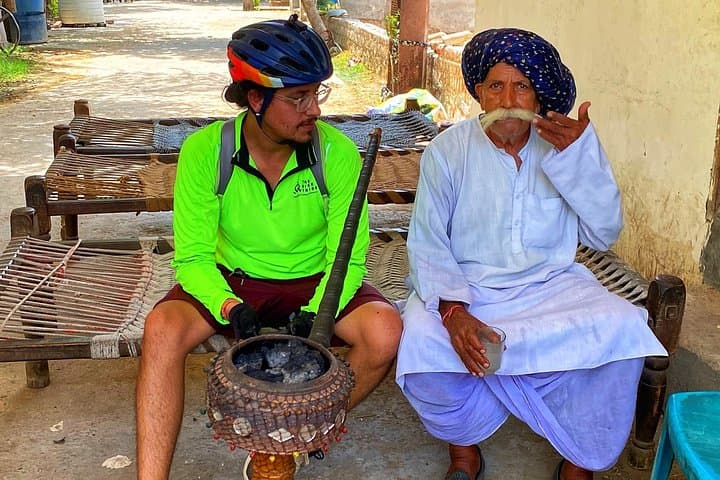 Cycle the Aravalli: Mangar Bani to Panikot Lake Organic Day Tour from Delhi photo 4