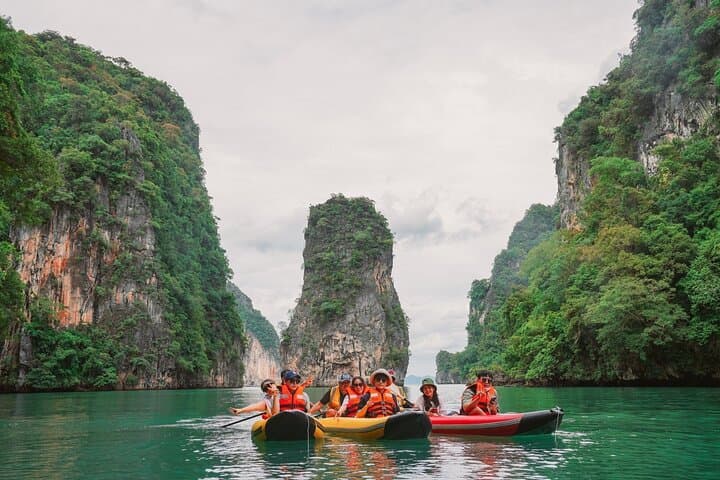 Phang Nga Bay Sunset Cruise with Sea Canoeing & Loy Krathong from Phuket photo 1