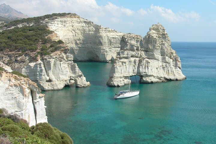 Full-Day Milos & Polyaigos Cruise — Snorkel Kleftiko and Swim Gerakas photo 5