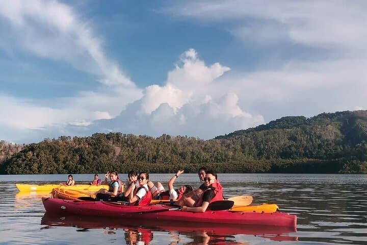 Sunrise Kayak Through Kota Kinabalu Mangroves with Mt. Kinabalu Views photo 3