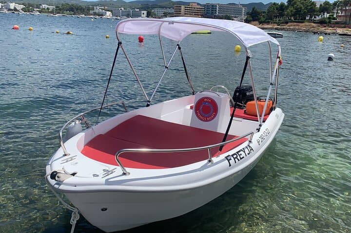 Self-Drive Boat Rental in Ibiza — Full-Day to Cala Compte and Hidden Coves