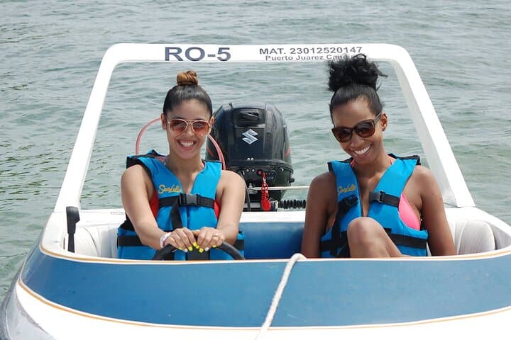 Drive Your Own Speedboat Through Laguna Nichupté — Cancún Jungle & Reef Tour photo 2
