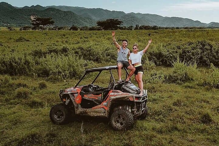 Rastasafari ATV Tour in Roaring River: Rastafarian Village, Waterhole Swim & Local Lunch