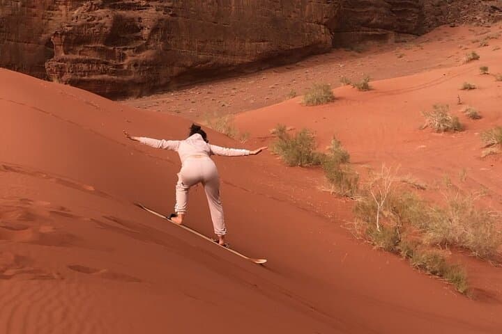 Wadi Rum Cave Camping & Half-Day Jeep Tour — Bedouin Sunset and Sandboarding photo 4