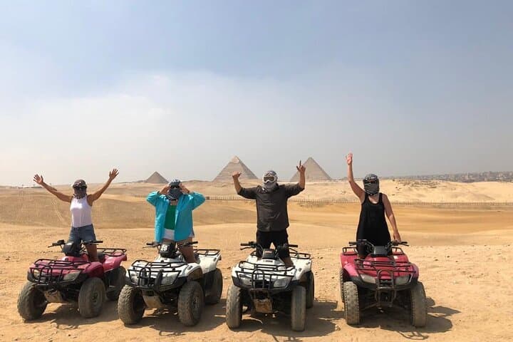 Full-Day Giza Pyramids Tour: Camel & ATV Sunset with Nile Dinner Cruise